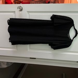 black new with tags overlay dress